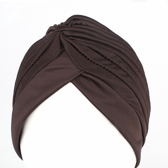 COPY - Stunning Tobacco brown vintage style retro pinup turban - Picture 3 of 4